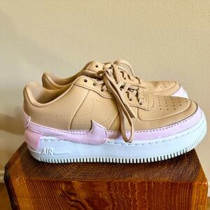 Nike Air Force Jester XX Bio Beige Pink White Womens Shoes US 9